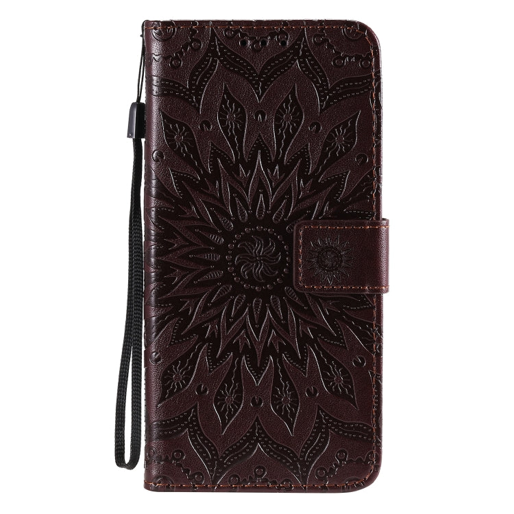 For Huawei Honor 30 Embossed Sunflower Pattern Horizontal Flip PU Leather Case with Holder & Card Slots & Wallet & Lanyard