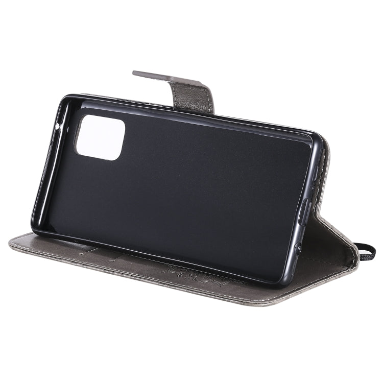 For Samsung Galaxy A71 5G Embossed Sunflower Pattern Horizontal Flip PU Leather Case with Holder & Card Slots & Wallet & Lanyard