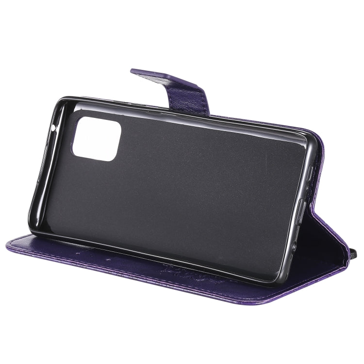 For Samsung Galaxy A71 5G Embossed Sunflower Pattern Horizontal Flip PU Leather Case with Holder & Card Slots & Wallet & Lanyard