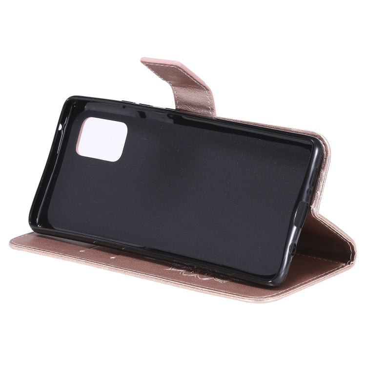 For Samsung Galaxy A71 5G Embossed Sunflower Pattern Horizontal Flip PU Leather Case with Holder & Card Slots & Wallet & Lanyard