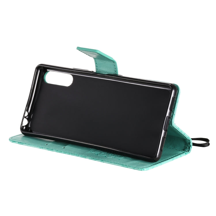 For Sony Xperia L4 Embossed Sunflower Pattern Horizontal Flip PU Leather Case with Holder & Card Slots & Wallet & Lanyard