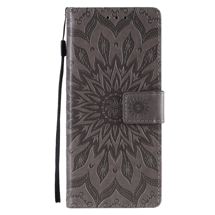 For Sony Xperia L4 Embossed Sunflower Pattern Horizontal Flip PU Leather Case with Holder & Card Slots & Wallet & Lanyard