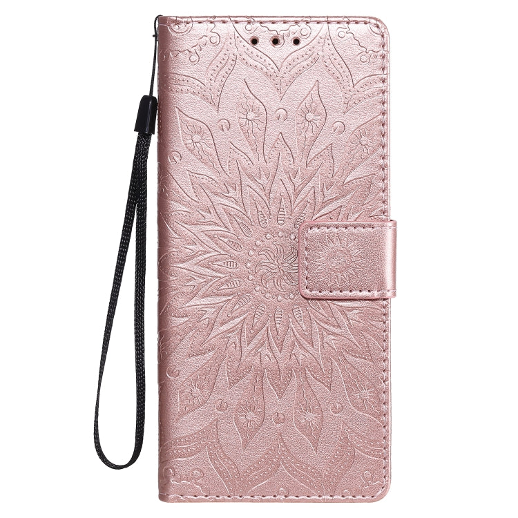 For Sony Xperia L4 Embossed Sunflower Pattern Horizontal Flip PU Leather Case with Holder & Card Slots & Wallet & Lanyard