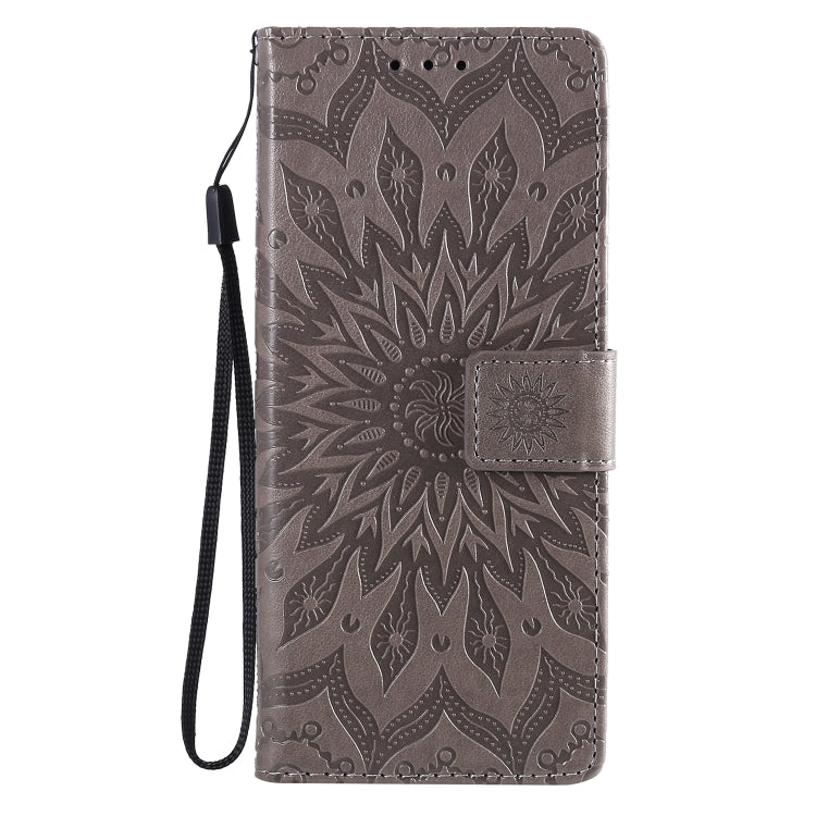 For Sony Xperia 10 II Embossed Sunflower Pattern Horizontal Flip PU Leather Case with Holder & Card Slots & Wallet & Lanyard