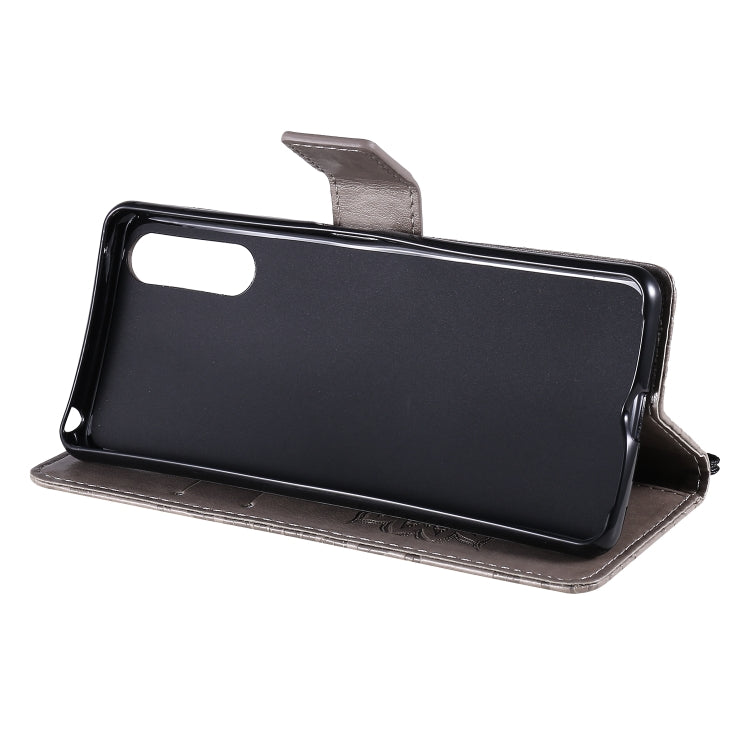 For Sony Xperia 10 II Embossed Sunflower Pattern Horizontal Flip PU Leather Case with Holder & Card Slots & Wallet & Lanyard