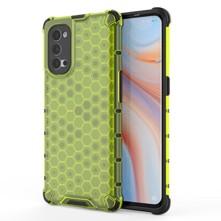 For OPPO Reno4 Pro 5G Shockproof Honeycomb PC + TPU Protective Case