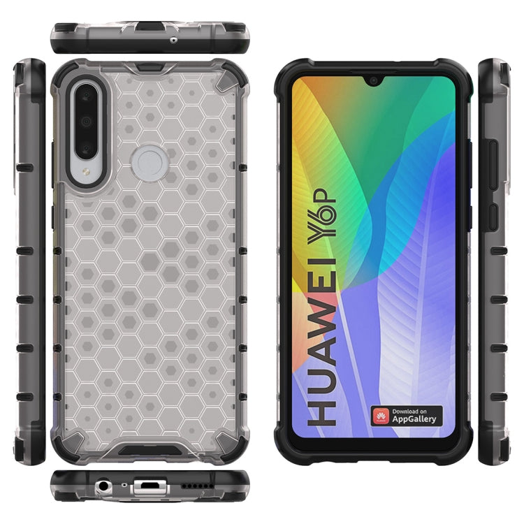 For Huawei Y6p Shockproof Honeycomb PC + TPU Protective Case