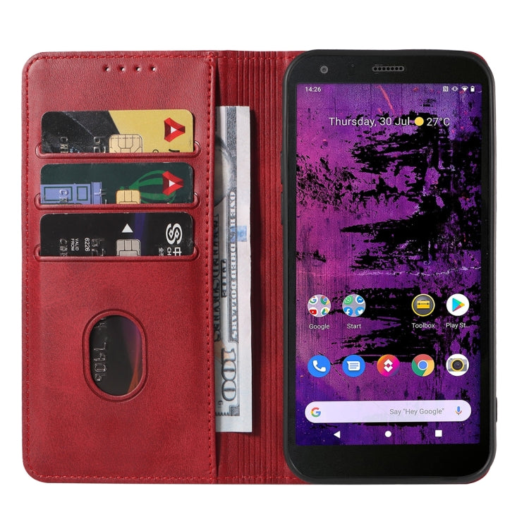 For CAT S62 Pro Magnetic Closure Leather Phone Case