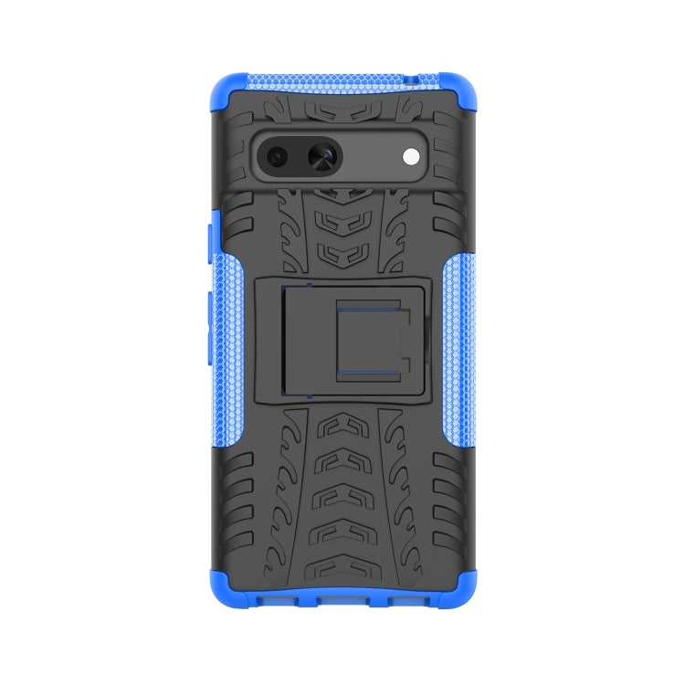For Google Pixel 7a Tire Texture TPU + PC Phone Case with Holder