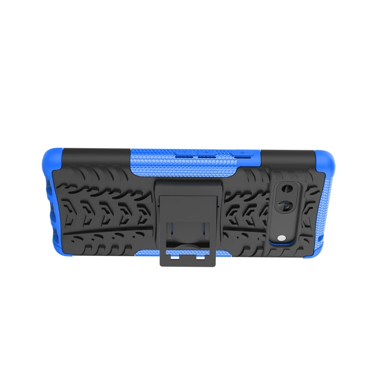 For Google Pixel 7a Tire Texture TPU + PC Phone Case with Holder