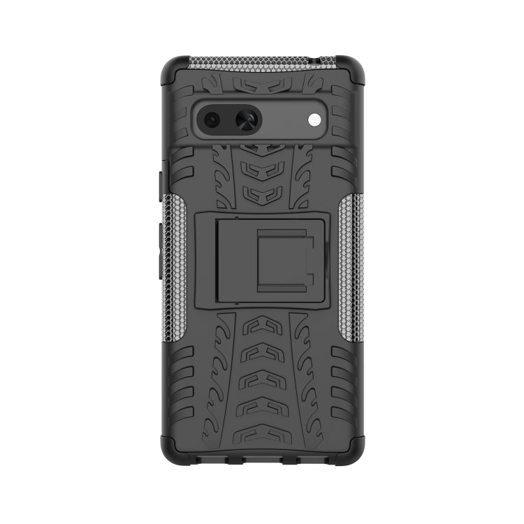 For Google Pixel 7a Tire Texture TPU + PC Phone Case with Holder