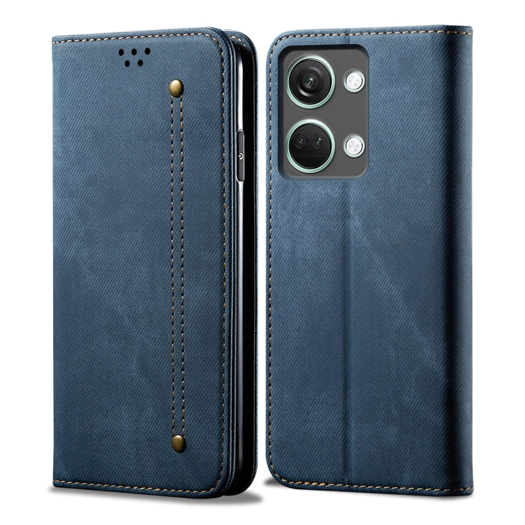For OnePlus Ace 2V / Nord 3 Denim Texture Flip Leather Phone Case
