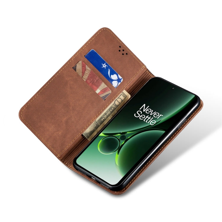 For OnePlus Ace 2V / Nord 3 Denim Texture Flip Leather Phone Case