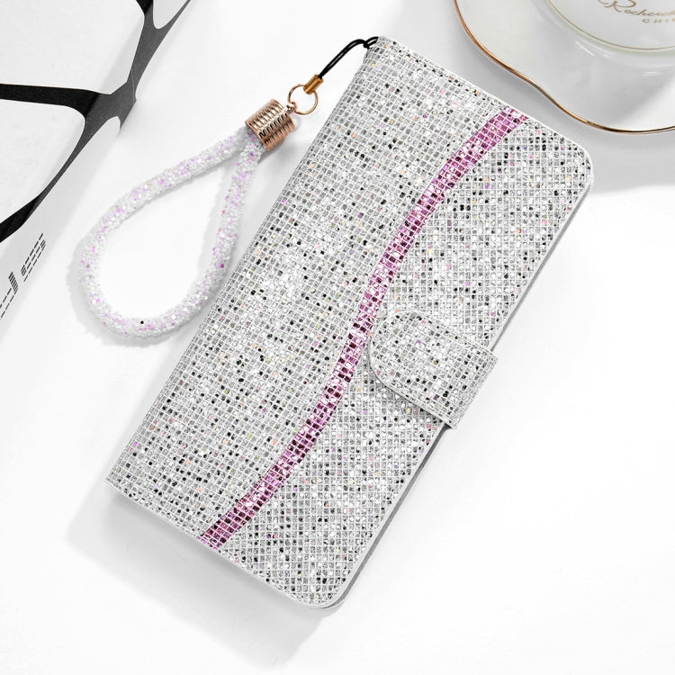 For Xiaomi Redmi 6 / 6A Glitter Powder Horizontal Flip Leather Case with Card Slots & Holder & Lanyard