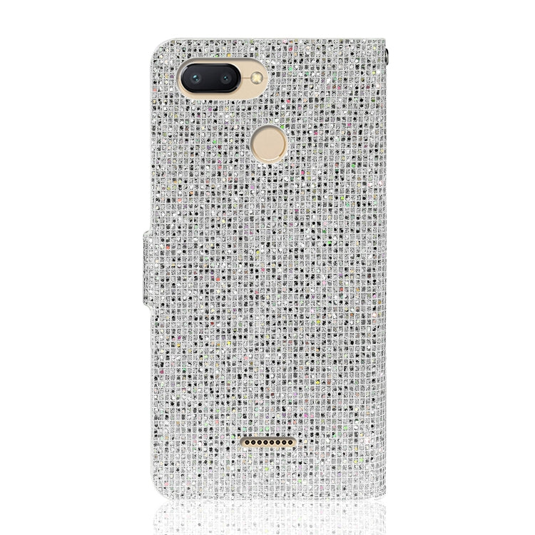 For Xiaomi Redmi 6 / 6A Glitter Powder Horizontal Flip Leather Case with Card Slots & Holder & Lanyard