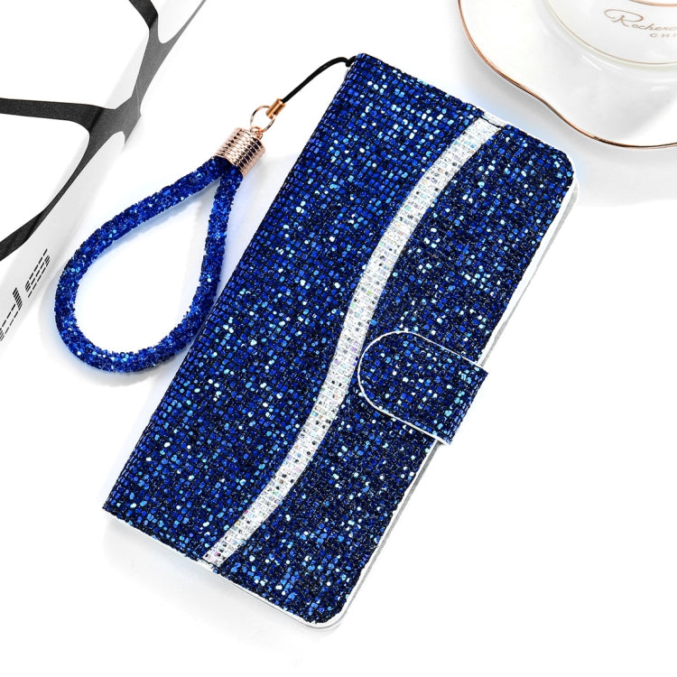 For Xiaomi Redmi 6 / 6A Glitter Powder Horizontal Flip Leather Case with Card Slots & Holder & Lanyard