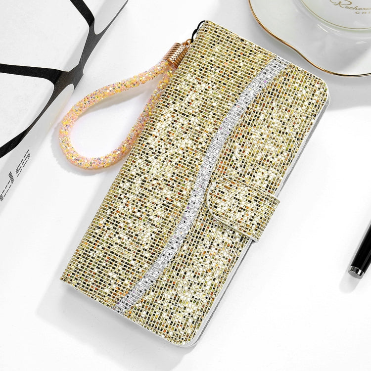 For Xiaomi Redmi 7A Glitter Powder Horizontal Flip Leather Case with Card Slots & Holder & Lanyard