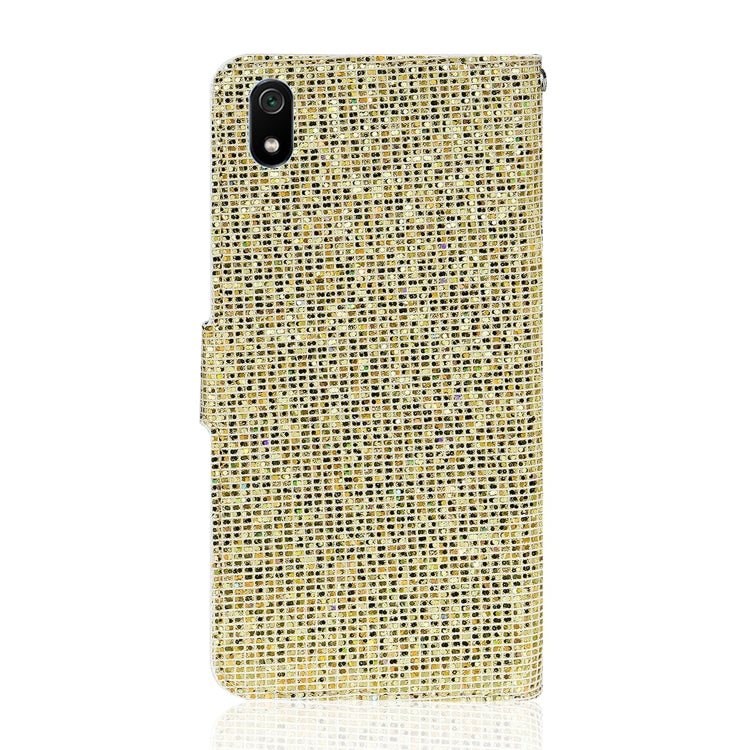For Xiaomi Redmi 7A Glitter Powder Horizontal Flip Leather Case with Card Slots & Holder & Lanyard