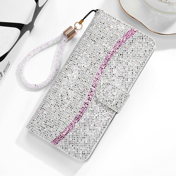 For Xiaomi Redmi 7A Glitter Powder Horizontal Flip Leather Case with Card Slots & Holder & Lanyard