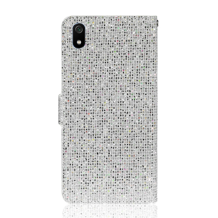 For Xiaomi Redmi 7A Glitter Powder Horizontal Flip Leather Case with Card Slots & Holder & Lanyard