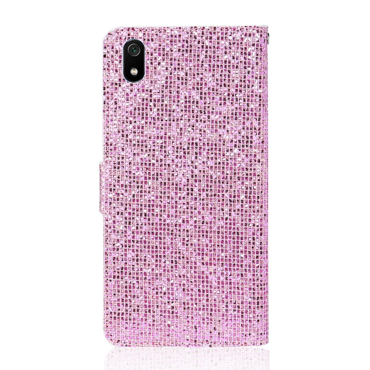 For Xiaomi Redmi 7A Glitter Powder Horizontal Flip Leather Case with Card Slots & Holder & Lanyard