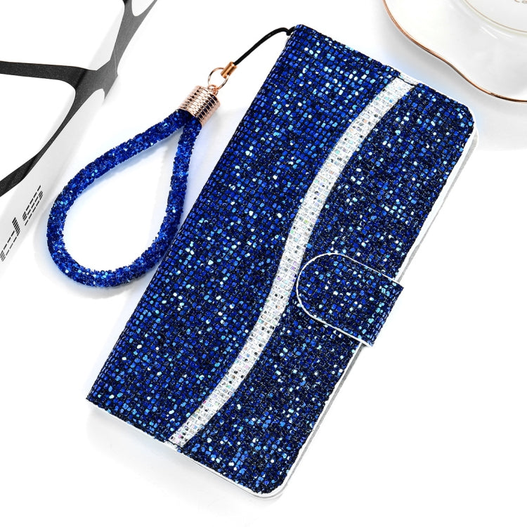 For Xiaomi Redmi 7A Glitter Powder Horizontal Flip Leather Case with Card Slots & Holder & Lanyard
