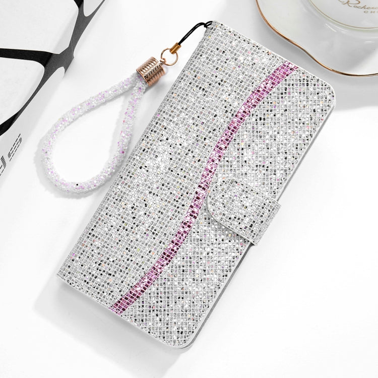 For Xiaomi Redmi 8A Glitter Powder Horizontal Flip Leather Case with Card Slots & Holder & Lanyard