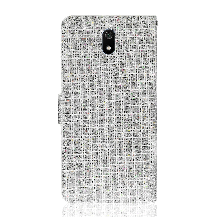 For Xiaomi Redmi 8A Glitter Powder Horizontal Flip Leather Case with Card Slots & Holder & Lanyard