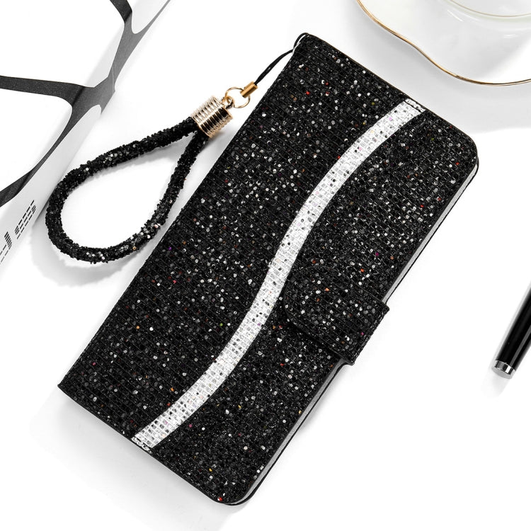 For Xiaomi Redmi K20 / K20 Pro Glitter Powder Horizontal Flip Leather Case with Card Slots & Holder & Lanyard