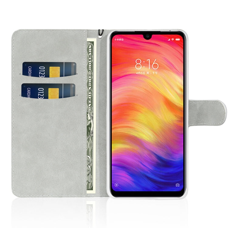 For Xiaomi Redmi Note 7 Pro Glitter Powder Horizontal Flip Leather Case with Card Slots & Holder & Lanyard