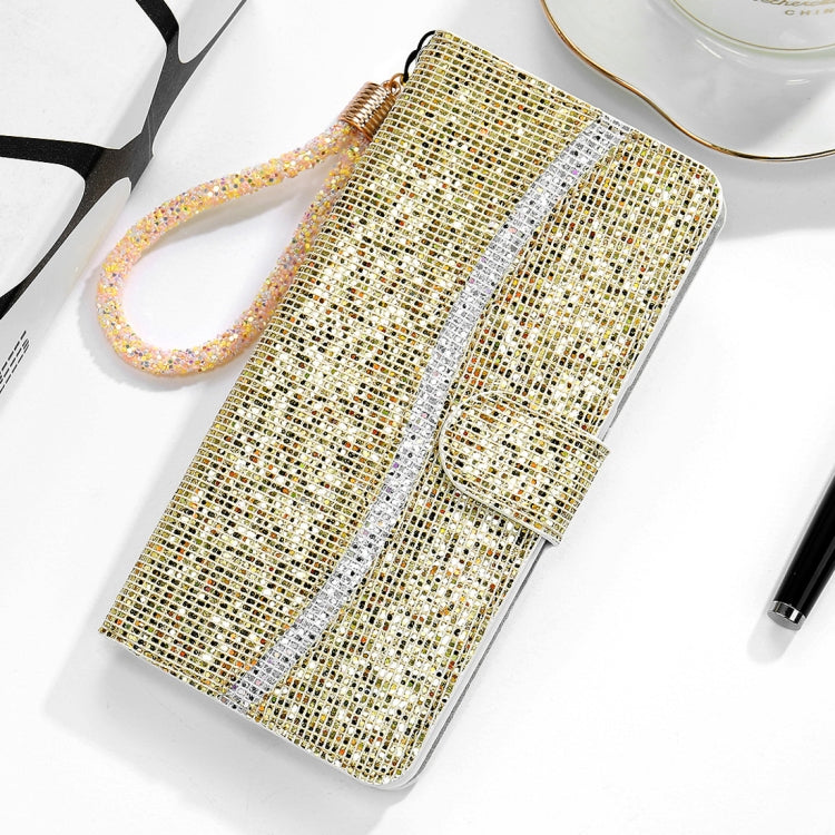 For Xiaomi Redmi Note 8 Glitter Powder Horizontal Flip Leather Case with Card Slots & Holder & Lanyard