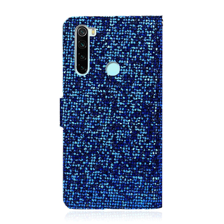 For Xiaomi Redmi Note 8 Glitter Powder Horizontal Flip Leather Case with Card Slots & Holder & Lanyard
