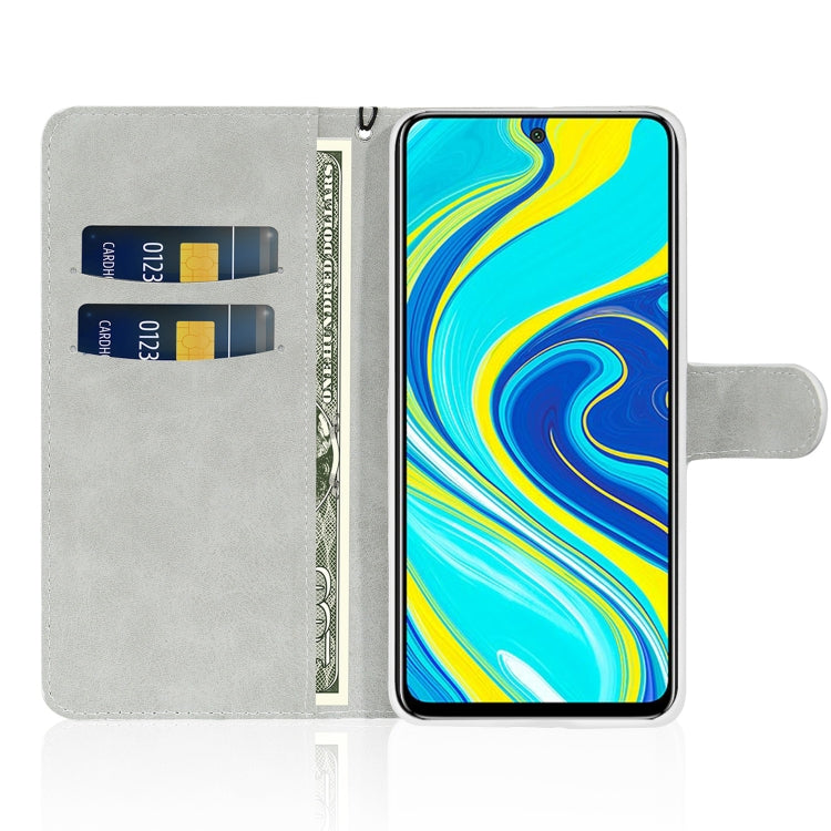 For Xiaomi Redmi Note 9 Pro Glitter Powder Horizontal Flip Leather Case with Card Slots & Holder & Lanyard