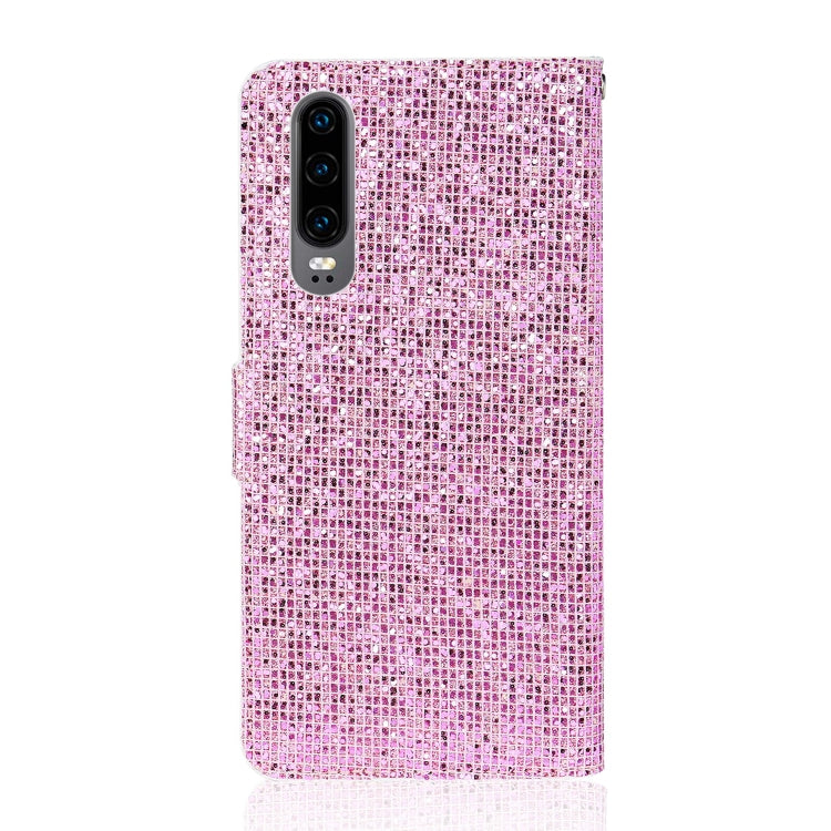 For Huawei P30 Glitter Powder Horizontal Flip Leather Case with Card Slots & Holder & Lanyard