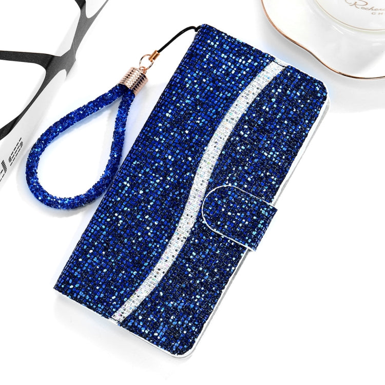 For Huawei P30 Glitter Powder Horizontal Flip Leather Case with Card Slots & Holder & Lanyard