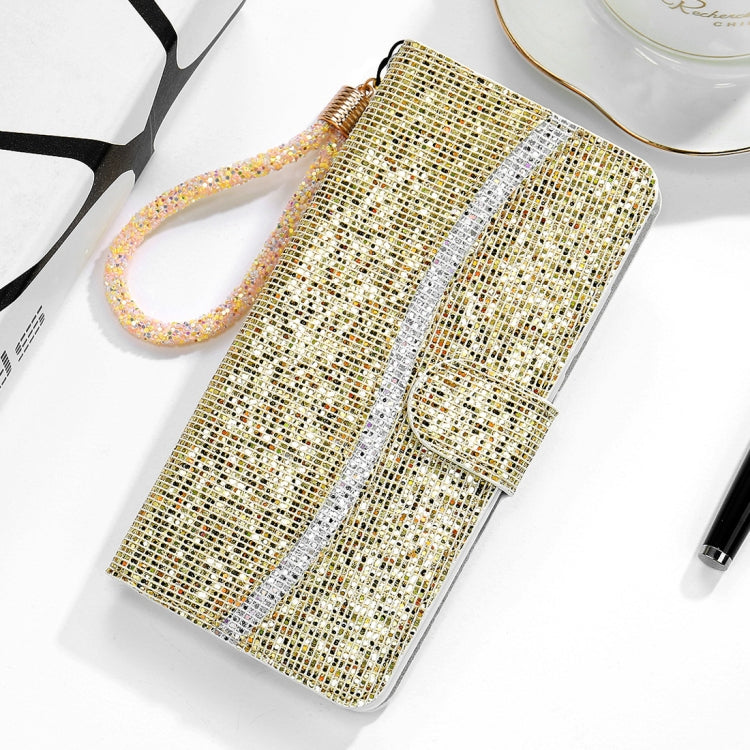 For Huawei P30 Pro Glitter Powder Horizontal Flip Leather Case with Card Slots & Holder & Lanyard