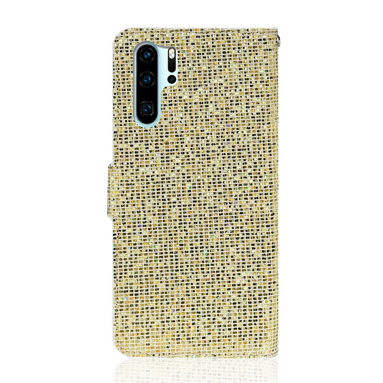 For Huawei P30 Pro Glitter Powder Horizontal Flip Leather Case with Card Slots & Holder & Lanyard