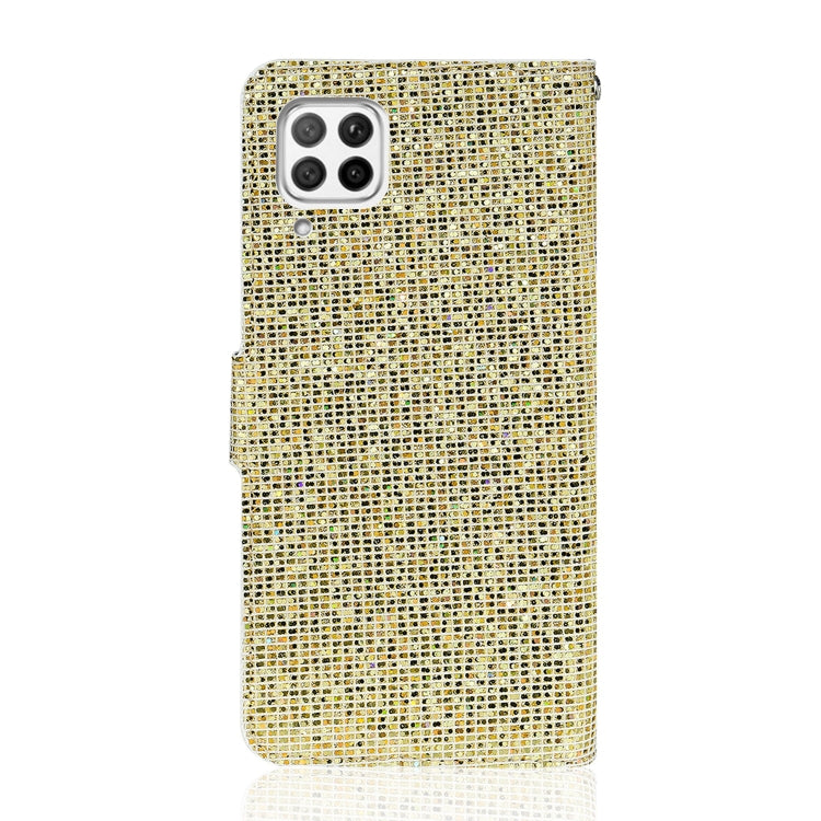 For Huawei P40 Lite Glitter Powder Horizontal Flip Leather Case with Card Slots & Holder & Lanyard