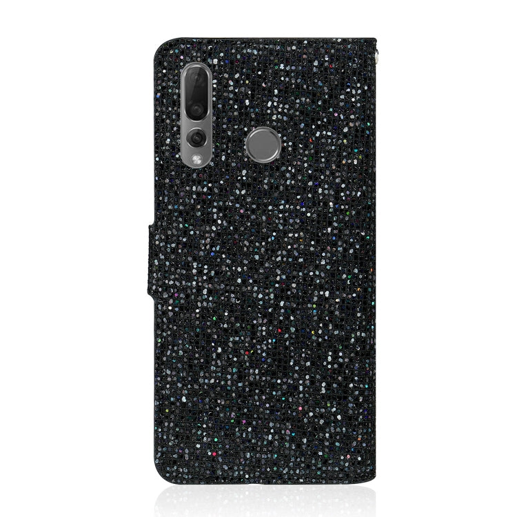 For Huawei P Smart Z Glitter Powder Horizontal Flip Leather Case with Card Slots & Holder & Lanyard