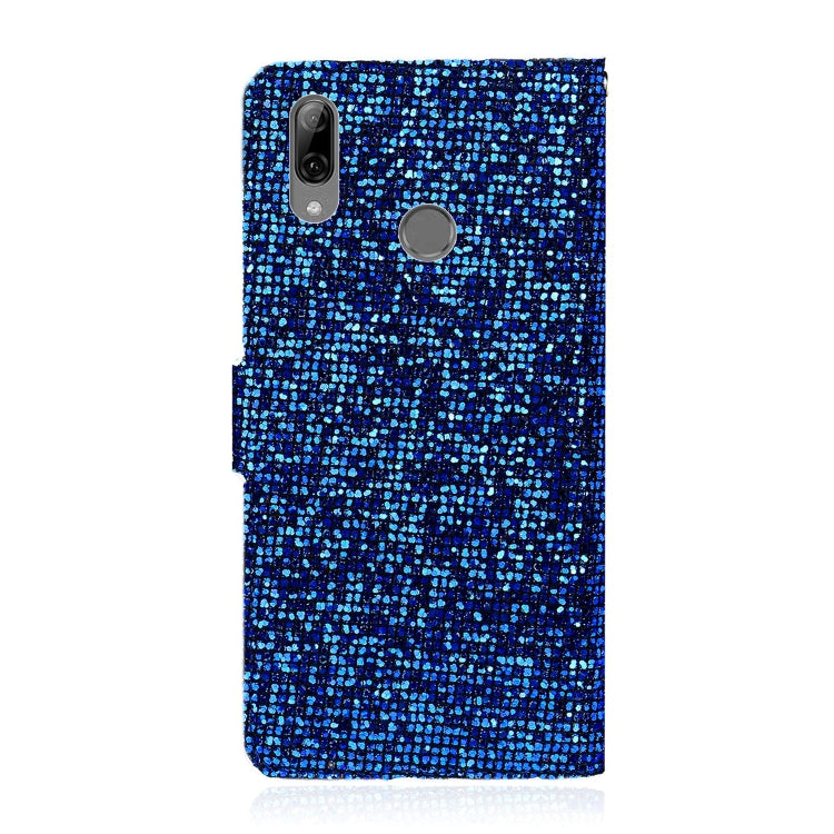 For Huawei P Smart (2019) Glitter Powder Horizontal Flip Leather Case with Card Slots & Holder & Lanyard
