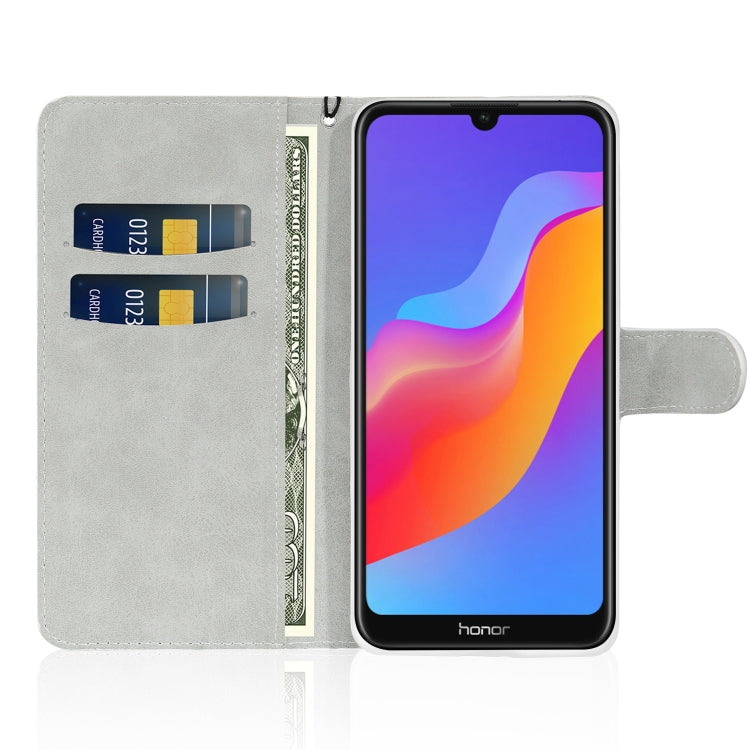 For Huawei Honor 8A / Y6 (2019) Glitter Powder Horizontal Flip Leather Case with Card Slots & Holder & Lanyard