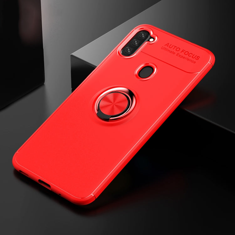 For Samsung Galaxy A11 Lenuo Shockproof TPU Protective Case with Invisible Holder