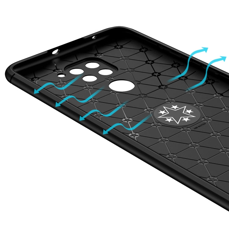 For Xiaomi Redmi Note 9 Lenuo Shockproof TPU Protective Case with Invisible Holder