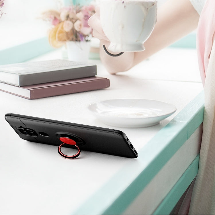 For Xiaomi Redmi Note 9 Lenuo Shockproof TPU Protective Case with Invisible Holder