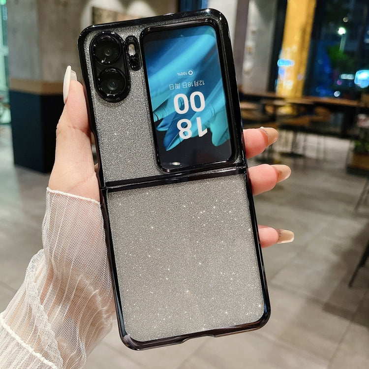 For OPPO Find N2 Flip Electroplating TPU Glitter Powder Phone Case