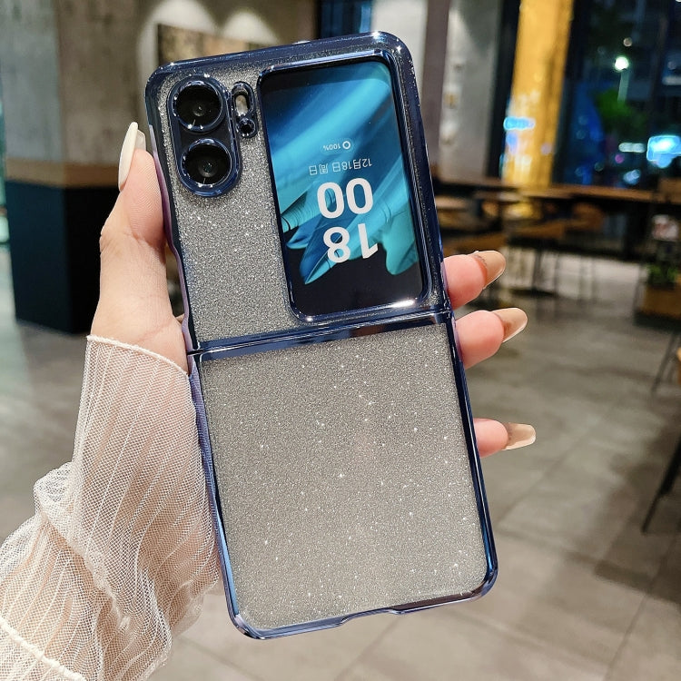 For OPPO Find N2 Flip Electroplating TPU Glitter Powder Phone Case