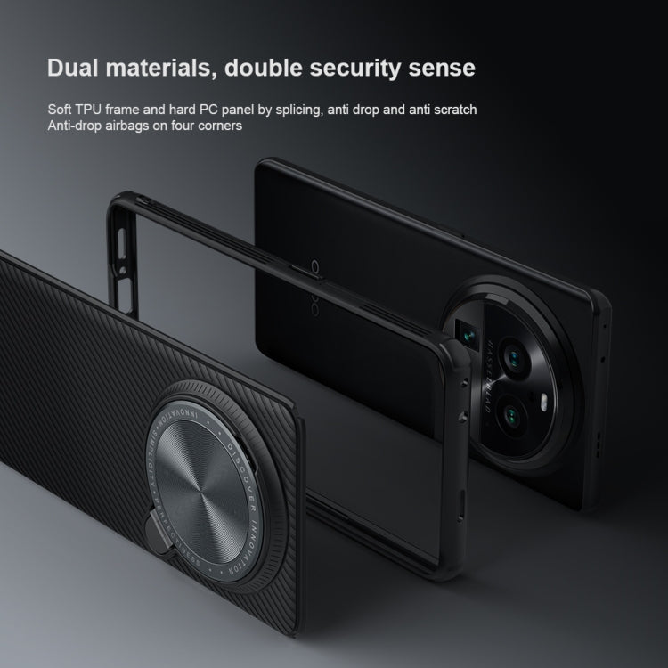 For OPPO Find X6 Pro NILLKIN Black Mirror Prop CD Texture Mirror Phone Case