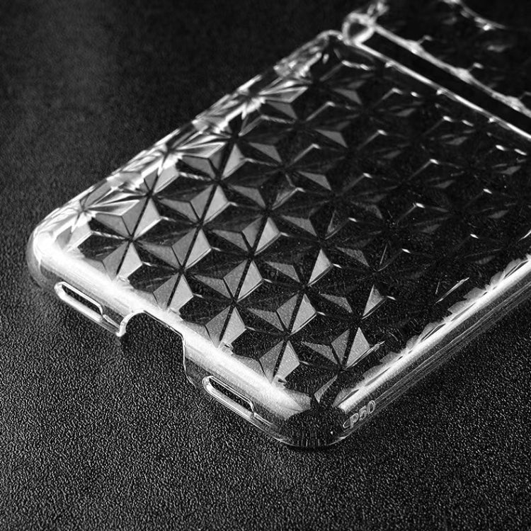 For Huawei P50 Pocket Transparent Diamond Texture PC Phone Case