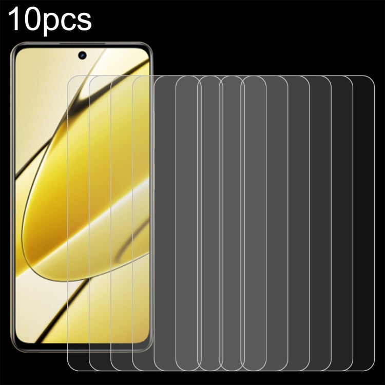 For Realme 11 5G / 11x 10pcs 0.26mm 9H 2.5D Tempered Glass Film