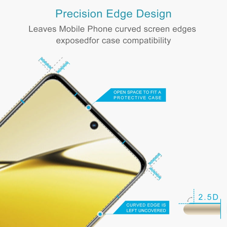 For Realme 11 5G / 11x 50pcs 0.26mm 9H 2.5D Tempered Glass Film